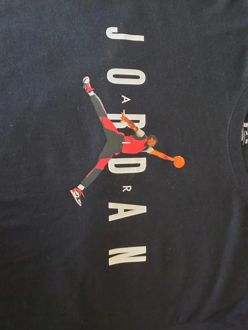 Jordan Mens Short-Sleeve Graphic Tees - Black & White And  White & Blue